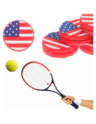 Amortiguadores de Tenis Amosfun 6PCS Silicona Bandera Americana