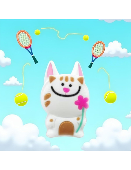 Amortiguador de Vibración para Raqueta de Tenis Jinshining Gatito Blanco Amortiguador de Vibración para Raqueta de Tenis Jinshining Gatito Blanco