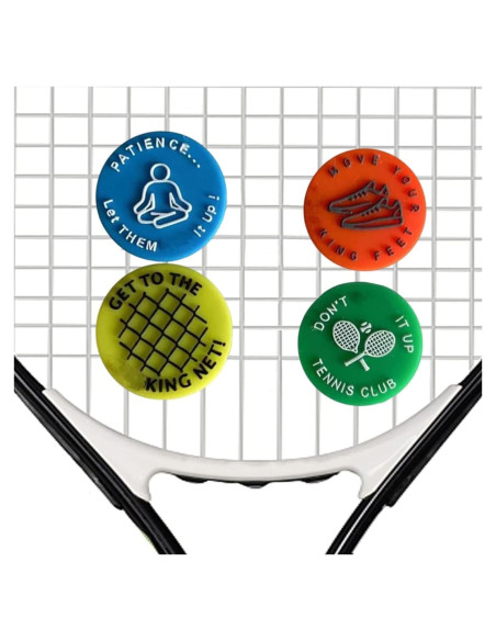 Amortiguadores de Vibración de Tenis WNHNO WH821 - 4 Pcs Multicolor Amortiguadores de Vibración de Tenis WNHNO WH821 - 4 Pcs Multicolor