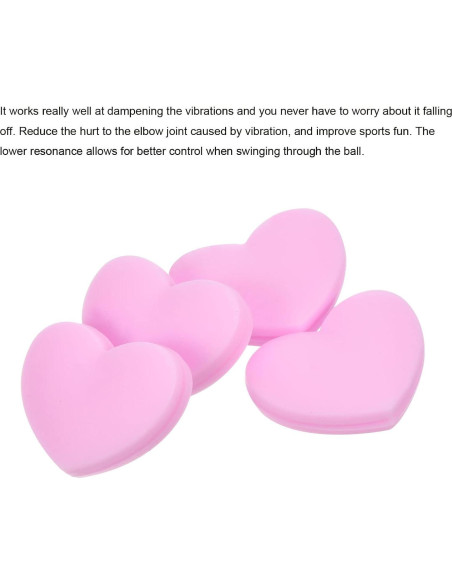 Amortiguador de Vibraciones para Tenis PATIKIL Silicona Rosa Amortiguador de Vibraciones para Tenis PATIKIL Silicona Rosa