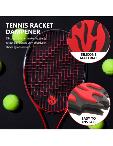 Amortiguadores de Vibración Kisangel para Raquetas de Tenis - 6 Piezas