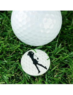 Marcadores de Pelota de Golf Myartte 5 Pcs 24.4mm Variados 2