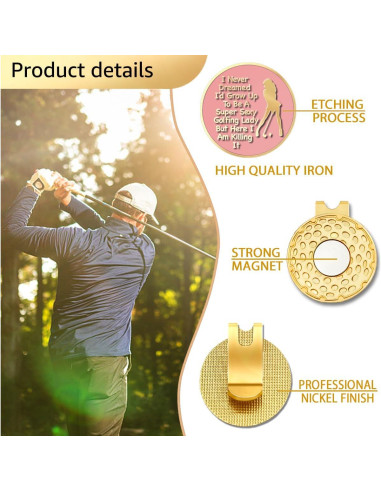 Clip para Gorra de Golf GEYGIE con Marcador Magnético