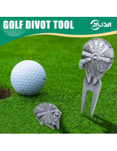 Herramienta de Divot de Golf JIUYIBC con Marcadores de Pelotas 2