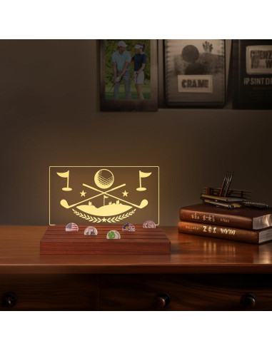 Exhibidor Iluminado de Marcadores de Pelotas de Golf CoolGift Mart