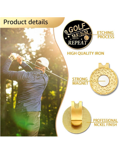 Marcador de Pelota de Golf GEYGIE GHC con Clip Magnético