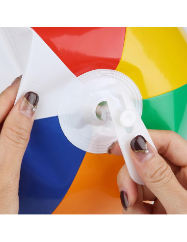 Bomba de Aire Manual PEUTIER para Balones Inflables con 10 Tapones