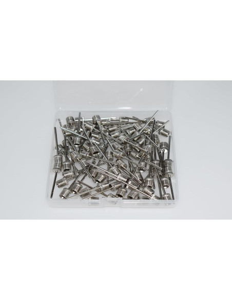 Agujas para Bomba de Balón CIZEBO 100pcs Acero Inoxidable Agujas para Bomba de Balón CIZEBO 100pcs Acero Inoxidable