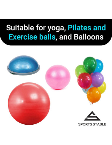 Bomba Manual de Aire Sports Stable para Pelotas de Ejercicio