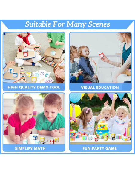 Juego de Dados Borrables Chivao 5 cm con Marcador - 4 Pzs Juego de Dados Borrables Chivao 5 cm con Marcador - 4 Pzs