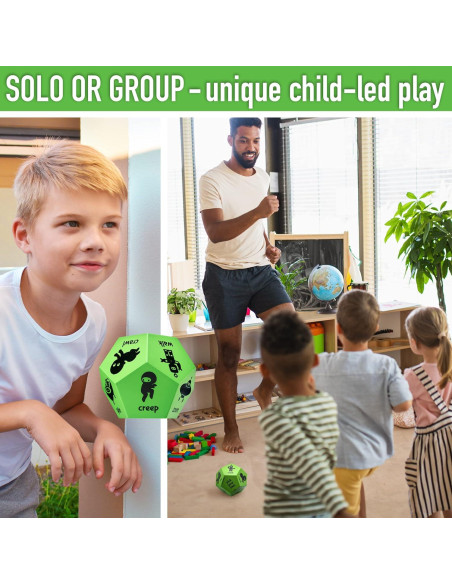Juego de Dados de Ejercicio Covelico para Niños - 3 Dados de Movimiento Juego de Dados de Ejercicio Covelico para Niños - 3 Dados de Movimiento