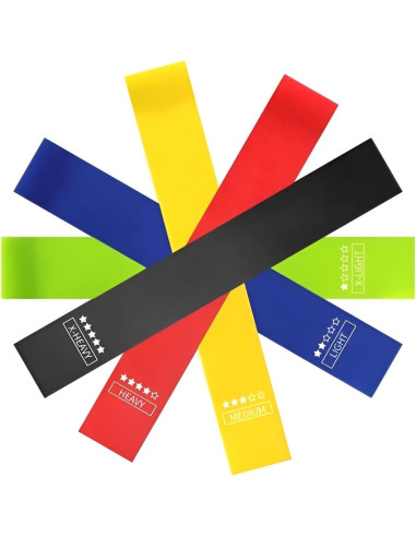 Juego de Bandas de Resistencia Genérico Set de 5 Multicolor