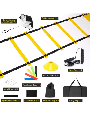 Set de Entrenamiento de Agilidad y Velocidad 9TH SHOP 6.1m