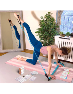 Tarjetas de Entrenamiento de Pilates Flexies - 58 Tarjetas a Prueba de Agua 2