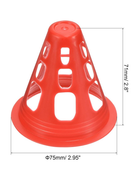 Conos de Agilidad PATIKIL, Paquete de 25 Conos Deportivos 75mm Conos de Agilidad PATIKIL, Paquete de 25 Conos Deportivos 75mm