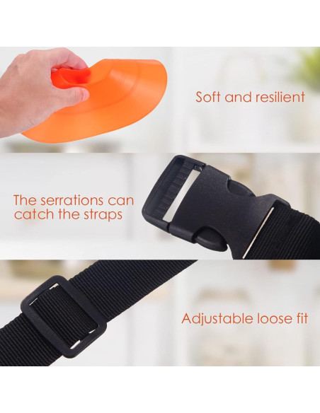 Conos de Agilidad Naranjas Kenning - 100 Piezas con Correas Conos de Agilidad Naranjas Kenning - 100 Piezas con Correas
