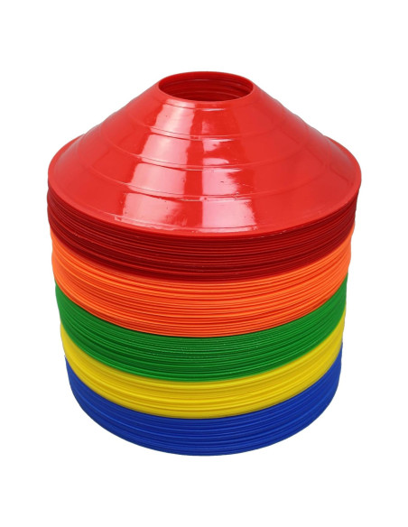 Conos de Disco Multicolor BlueDot Trading - Paquete de 100 Conos para Entrenamiento Deportivo Conos de Disco Multicolor BlueDot Trading - Paquete de 100 Conos para Entrenamiento Deportivo