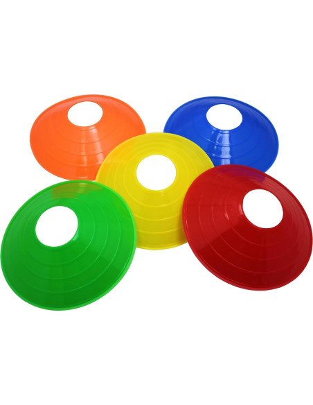 Conos de Disco Multicolor BlueDot Trading - Paquete de 100 Conos para Entrenamiento Deportivo Conos de Disco Multicolor BlueDot Trading - Paquete de 100 Conos para Entrenamiento Deportivo