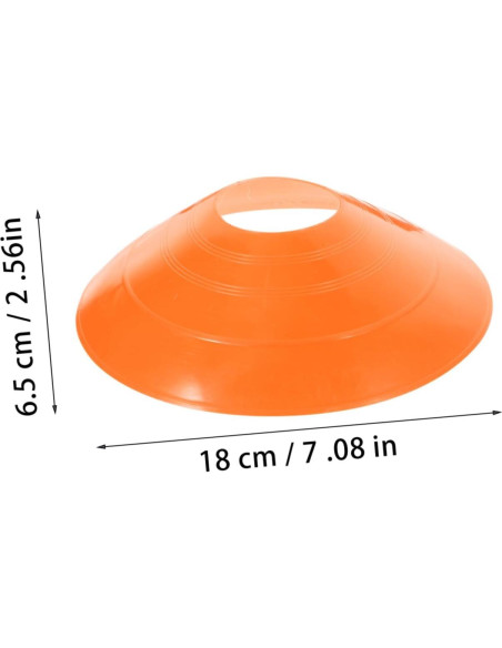 Conos de Entrenamiento de Fútbol Toddmomy Naranja 18cm Conos de Entrenamiento de Fútbol Toddmomy Naranja 18cm