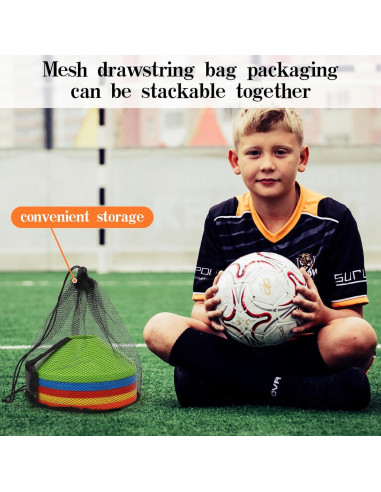 Conos de Fútbol ZICRO 15 Unidades Multicolor para Entrenamiento