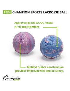 Pelota de Lacrosse Champion Sports LBM - Certificada NCAA 2