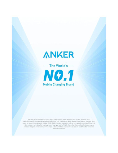 Cable USB C a USB C Anker 60W 5 unidades 182 cm negro
