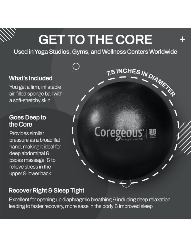 Pelota de Terapia Coregeous Tune Up Fitness 19 cm Alivio Estrés