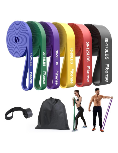 Juego de Bandas de Resistencia Fitense 6 Niveles para Pull Up Juego de Bandas de Resistencia Fitense 6 Niveles para Pull Up