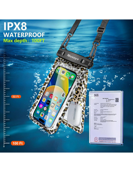 Funda Impermeable Niveaya para Teléfono - Paquete de 2 Funda Impermeable Niveaya para Teléfono - Paquete de 2