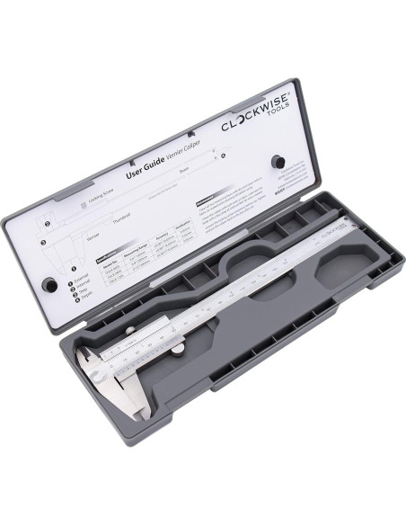 Calibrador Vernier Clockwise Tools DVLR-0605 0-150 mm Acero Inoxidable Calibrador Vernier Clockwise Tools DVLR-0605 0-150 mm Acero Inoxidable