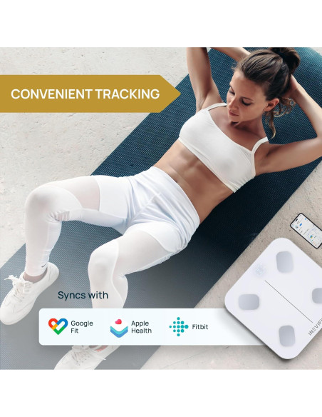 Báscula de Grasa Corporal Inteligente INEVIFIT Bluetooth 181 kg Báscula de Grasa Corporal Inteligente INEVIFIT Bluetooth 181 kg