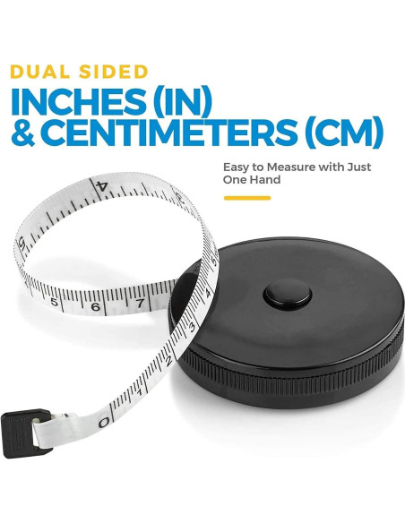 Cinta Métrica Doble Cara MEDca - Paquete de 4, 150 cm Cinta Métrica Doble Cara MEDca - Paquete de 4, 150 cm