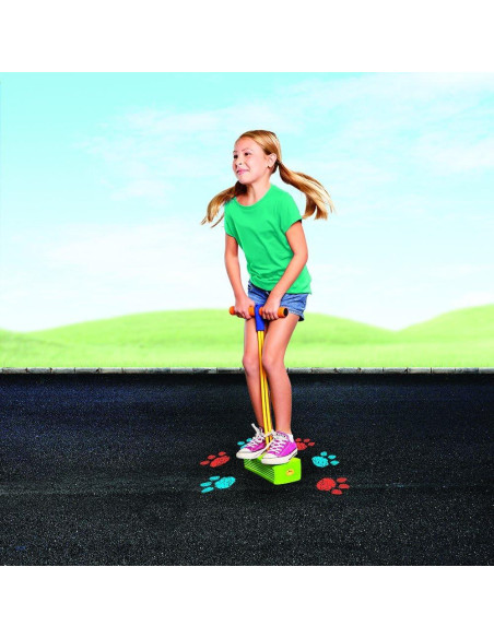 Palo de Pogo Print Kidoozie con 8 Tizas en Polvo No Tóxicas Palo de Pogo Print Kidoozie con 8 Tizas en Polvo No Tóxicas