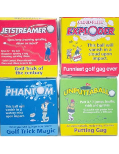 Pelotas de Golf de Broma Trick Golfball - Paquete de 4 2