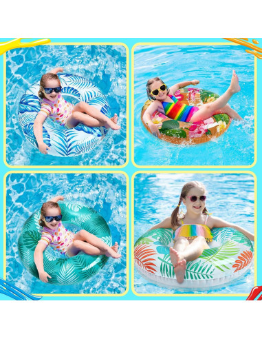 Conjunto de Flotadores de Piscina 90shine Luau 7PCS Multicolor