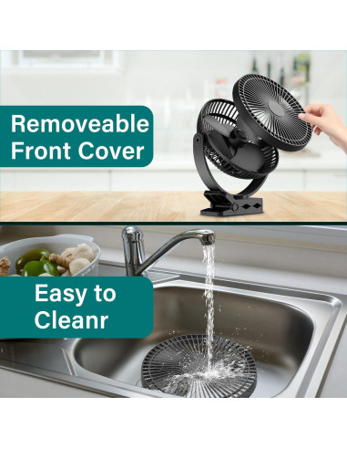 Ventilador Clip Portátil Sukadar TF-29 8" 4 Velocidades