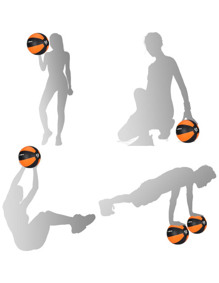 Balón Medicinal F2C 5.44kg Caucho Antideslizante para Fitness Balón Medicinal F2C 5.44kg Caucho Antideslizante para Fitness