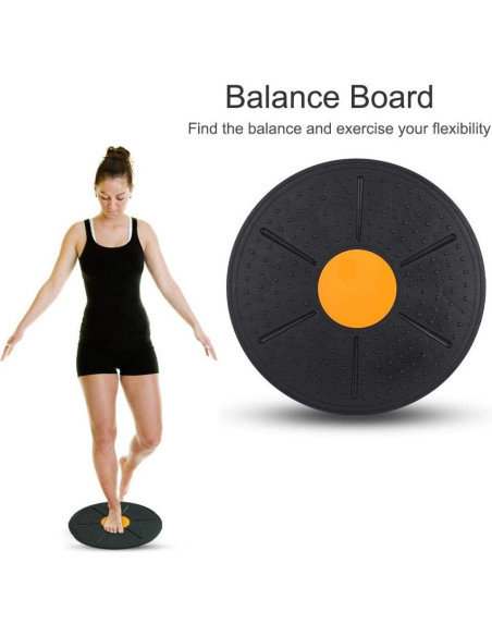 Tabla de Equilibrio VGEBY 36cm, Disco de Estabilidad Naranja Tabla de Equilibrio VGEBY 36cm, Disco de Estabilidad Naranja