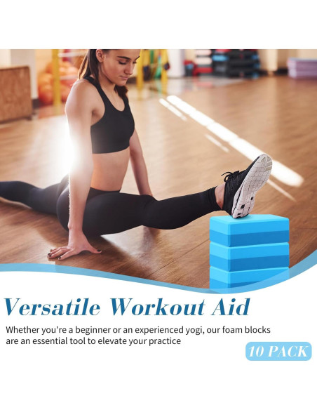Bloques de Yoga Liliful 10 Pcs Espuma EVA Antideslizante 23x15x7.5 cm Bloques de Yoga Liliful 10 Pcs Espuma EVA Antideslizante 23x15x7.5 cm