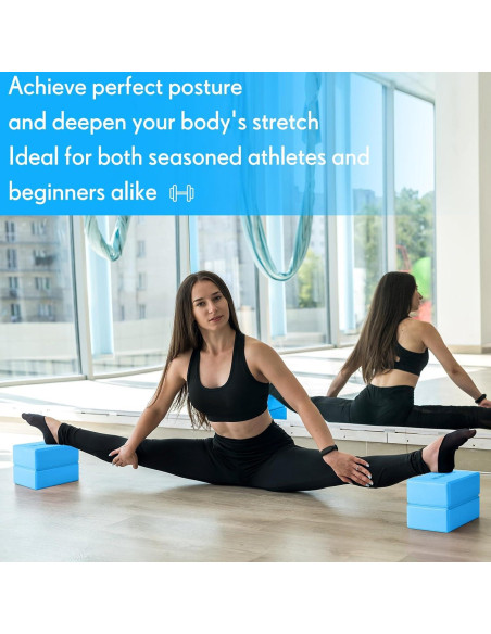 Paquete de 4 Bloques de Yoga Antideslizantes RoundFunny Paquete de 4 Bloques de Yoga Antideslizantes RoundFunny