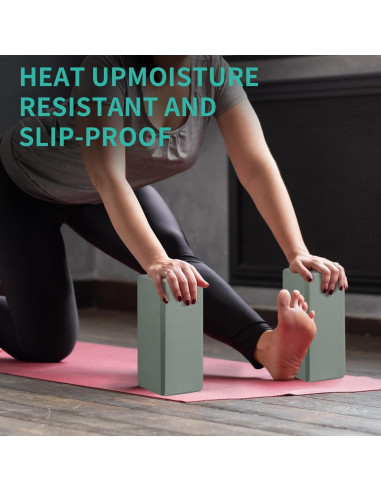 Bloques de Yoga H.J. Immbir 4-Pack Espuma EVA Antideslizante
