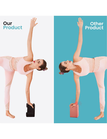 Bloques de Yoga Ergonómicos Lumia Wellness - 2 Piezas Negros Bloques de Yoga Ergonómicos Lumia Wellness - 2 Piezas Negros