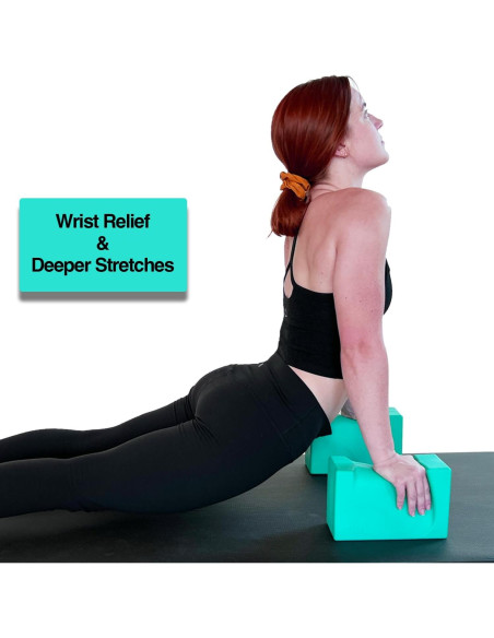 Bloque de Muñeca Yoga-Grip Verde Azulado - Juego de 2 Bloque de Muñeca Yoga-Grip Verde Azulado - Juego de 2
