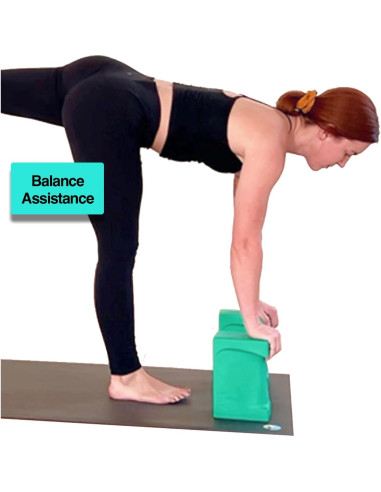 Bloque de Muñeca Yoga-Grip Verde Azulado - Juego de 2