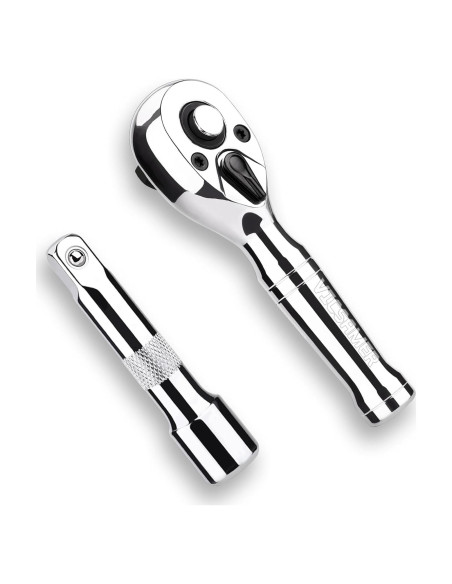 Juego de Llaves de Carraca Cortas Tiosamd 3/8" 72 Dientes Juego de Llaves de Carraca Cortas Tiosamd 3/8" 72 Dientes