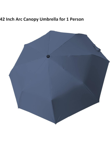 Paraguas Automático Compacto BAODINI 107 cm UV 50+ Azul Marino