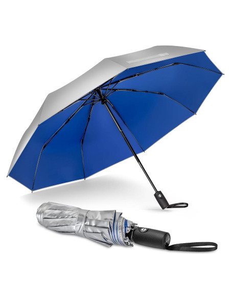 Paraguas UV NINEMAX 46" Plegable UPF 50+ Compacto Automático Paraguas UV NINEMAX 46" Plegable UPF 50+ Compacto Automático