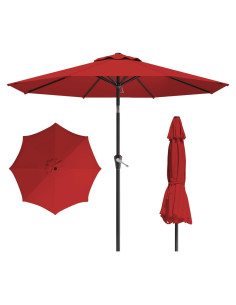 Sombrilla de Patio Tobeos 3 Metros con Manivela y Protección UV