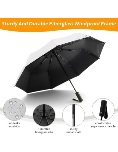 Paraguas UV Plegable LIDOMPO UPF 50+ Compacto Automático