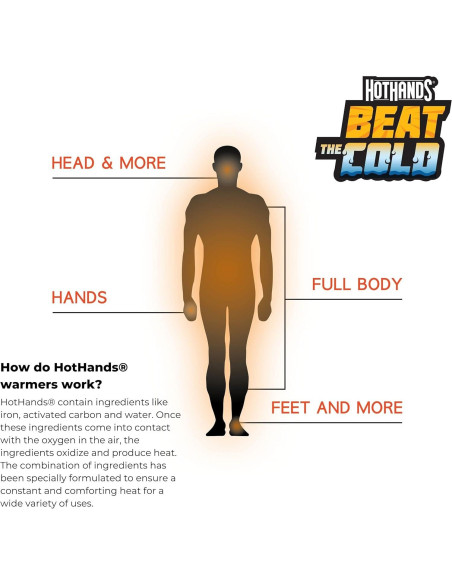Calentadores Adhesivos para Dedos de los Pies HotHands Bigfoot - 5 Pares Calentadores Adhesivos para Dedos de los Pies HotHands Bigfoot - 5 Pares
